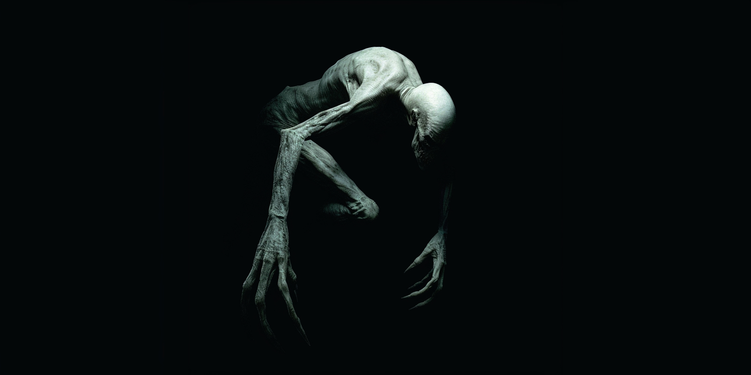 bleiche, monsterähnliche Gestalt, Pale Crawler
