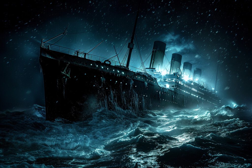 Untergang der "Titanic" (KI)