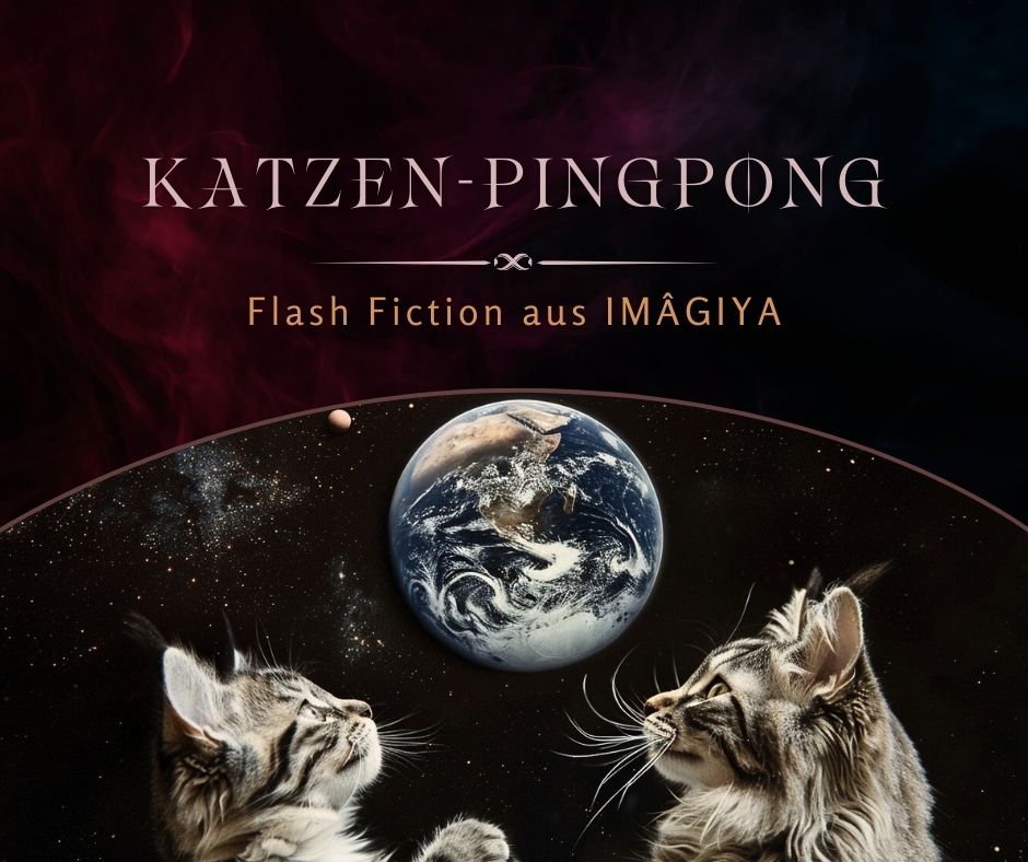 Flash Fiction Teaser mit spielenden Katzen für Katzen-Fantasy