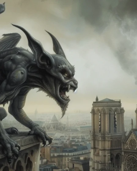 Die Arie des Gargoyle Grimsley | Fantasy-Quickie 6 Gargoyle über Notre Dame