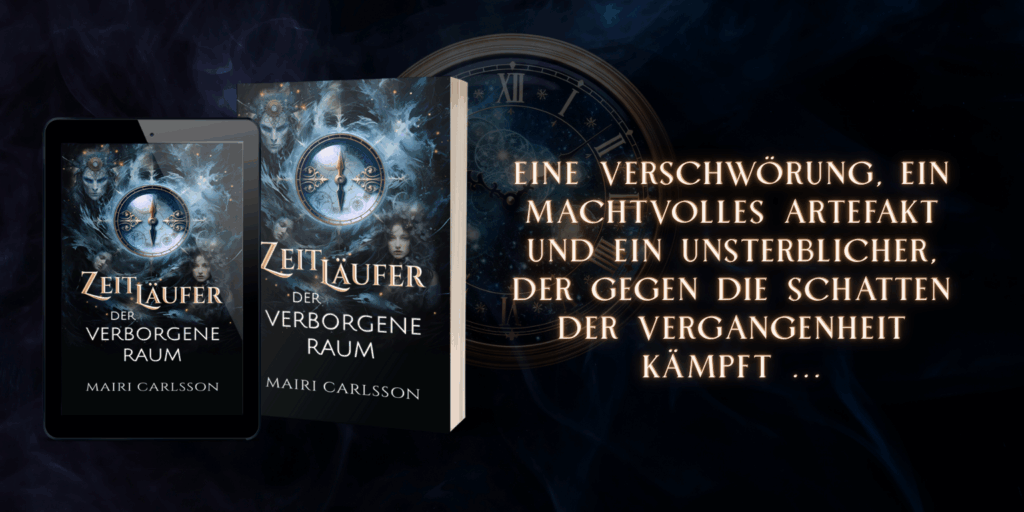 ZEITLÄUFER: DER VERBORGENE RAUM 1 Buchcover und Teaser "Zeitläufer: Der Verborgene Raum"