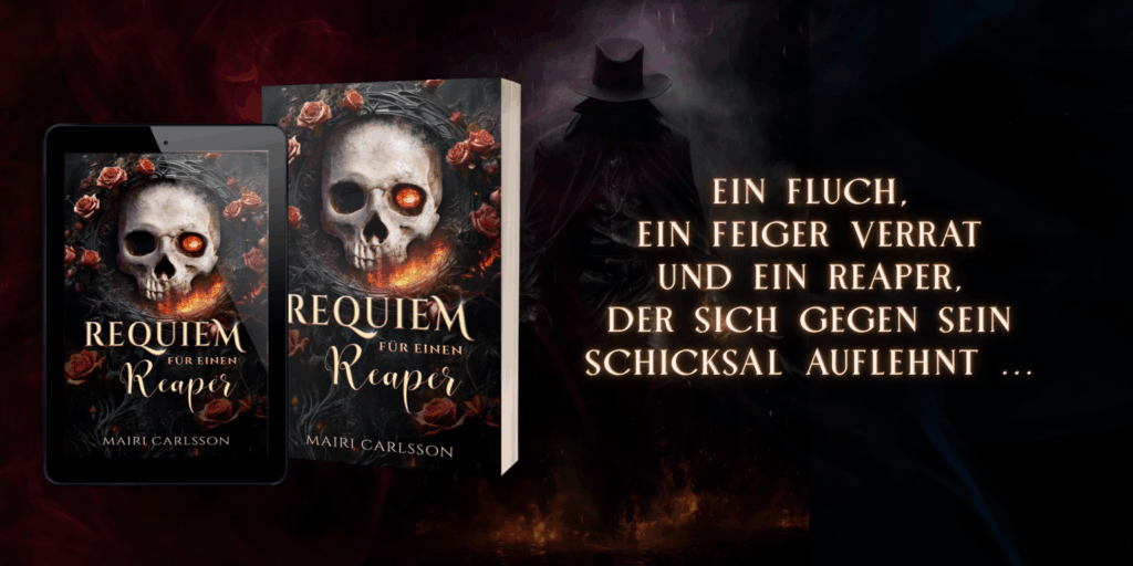 Buchcover und Teaser "Requiem für einen Reaper"