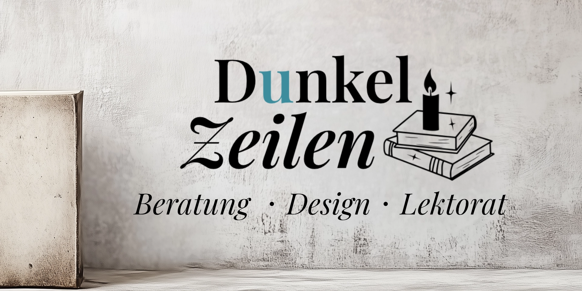 Dunkelzeilen Logo Beratung und Design für Selfpublisher von Mairi Cralsson