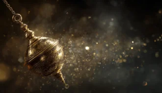 altes goldenes pendel der grenzwissenschaft